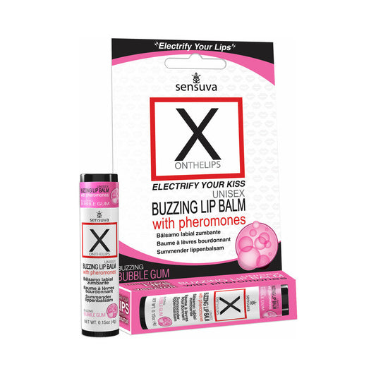 SENSUVA X ON THE LIPS PHEROMONE LIP BALM BUBBLE GUM