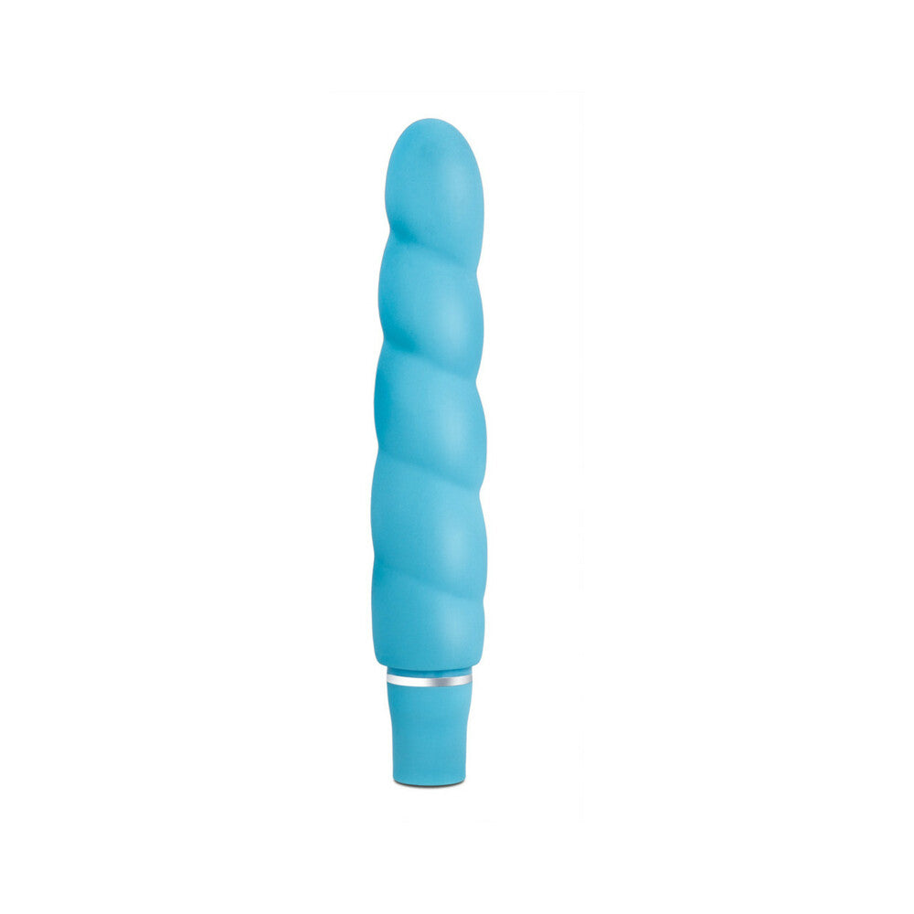 LUXE ANASTASIA SILICONE SLIMLINE VIBRATOR AQUA