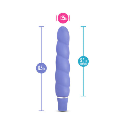 LUXE ANASTASIA SILICONE SLIMLINE VIBRATOR PERIWINKLE