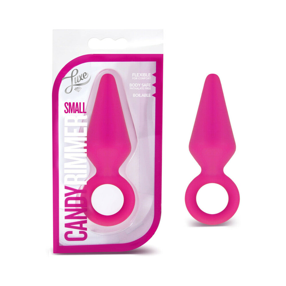 LUXE CANDY RIMMER SMALL SILICONE ANAL PLUG PINK