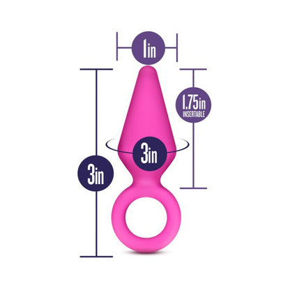 LUXE CANDY RIMMER SMALL SILICONE ANAL PLUG PINK