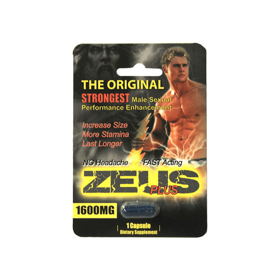 ZEUS - PLUS MALE SUPPLEMENT 1-PACK PILL OPEN STOCK