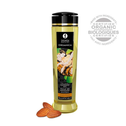 SHUNGA - MASSAGE OIL ORGANICA 240 ML / 8 OZ ALMOND SWEETNESS