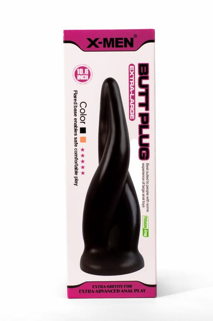 X-MEN - X-MEN 10.6" EXTRA LARGE BUTT PLUG BLACK