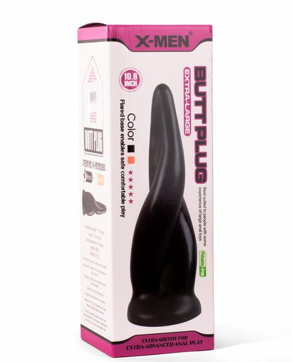 X-MEN - X-MEN 10.6" EXTRA LARGE BUTT PLUG BLACK