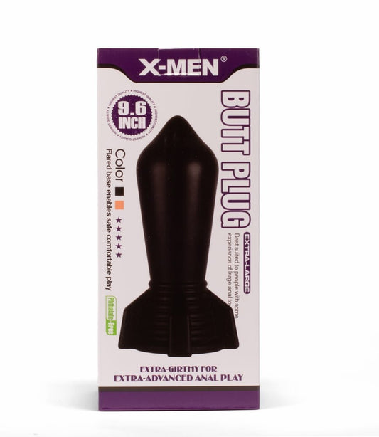 X-MEN - X-MEN 9.6" HUGE BUTT PLUG BLACK 2