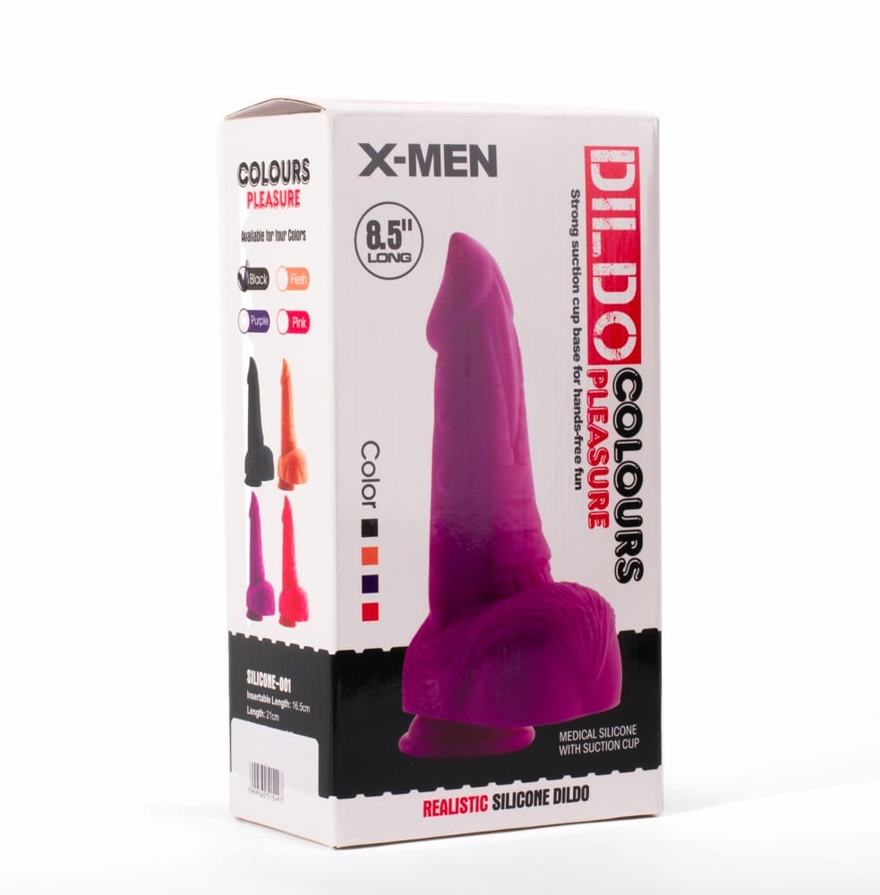OUTLET - X-MEN 8.5" DILDO COLOURS PLEASURE BLACK 5