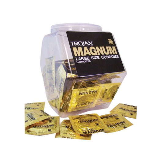 PARADISE MARKETING - TROJAN MAGNUM LARGE SIZE LATEX CONDOMS (BOWL OF 40)