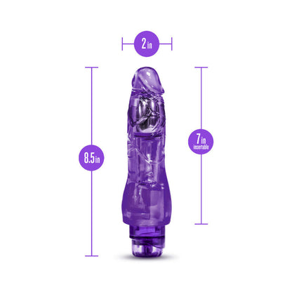 NATURALLY YOURS FANTASY VIBE REALISTIC 8.5 IN. VIBRATING DILDO PURPLE