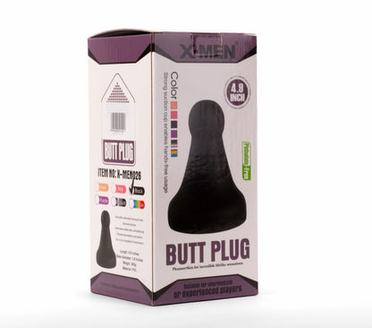 OUTLET - X-MEN 4.8" BUTT PLUG BLACK