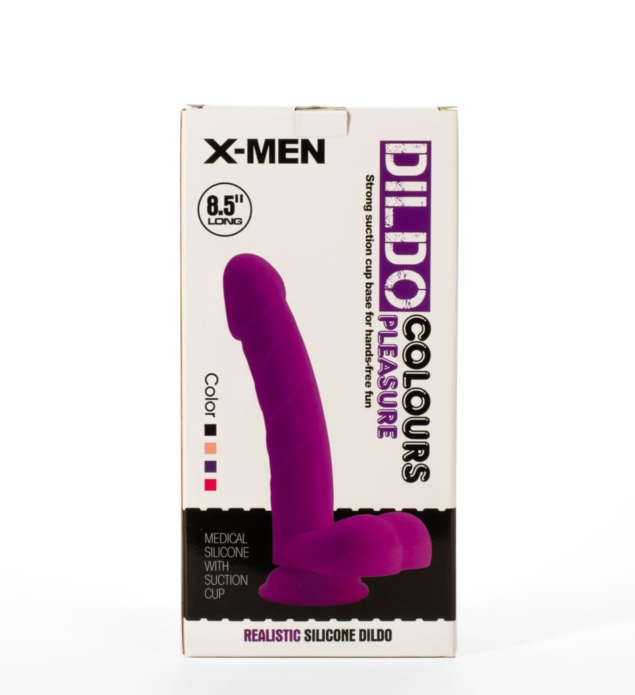 OUTLET - X-MEN 8.5" DILDO COLOURS PLEASURE BLACK 4