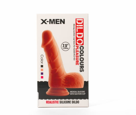 OUTLET - X-MEN 7.5" DILDO COLOURS PLEASURE BLACK 3