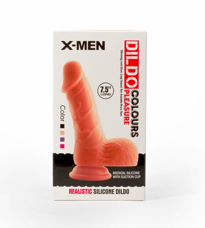 OUTLET - X-MEN 7.5" DILDO COLOURS PLEASURE FLESH 1