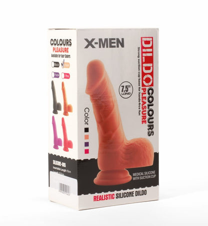 OUTLET - X-MEN 7.5" DILDO COLOURS PLEASURE FLESH 1