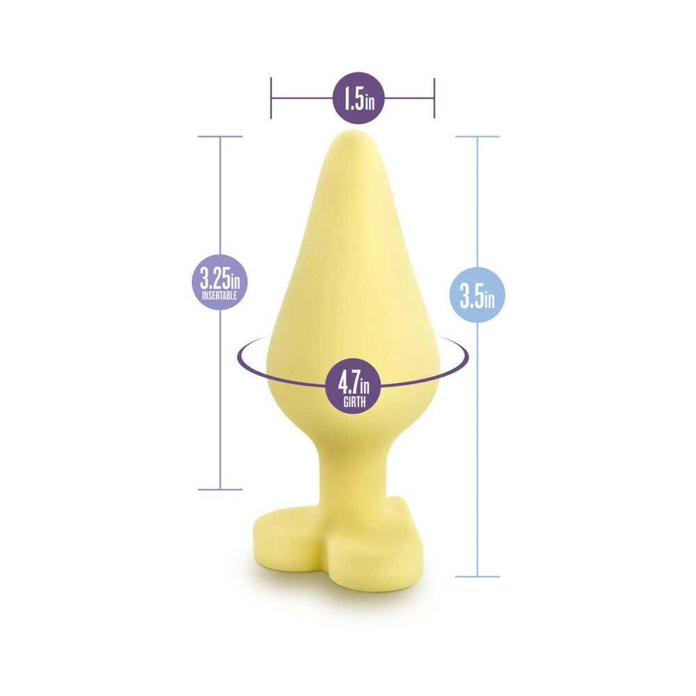 PLAY WITH ME NAUGHTY CANDY HEARTS ''SPANK ME'' ANAL PLUG YELLOW