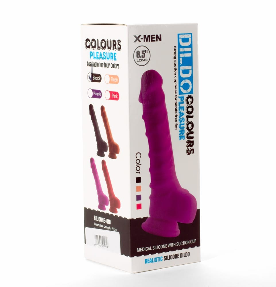 OUTLET - X-MEN 8.5" DILDO COLOURS PLEASURE BLACK 1