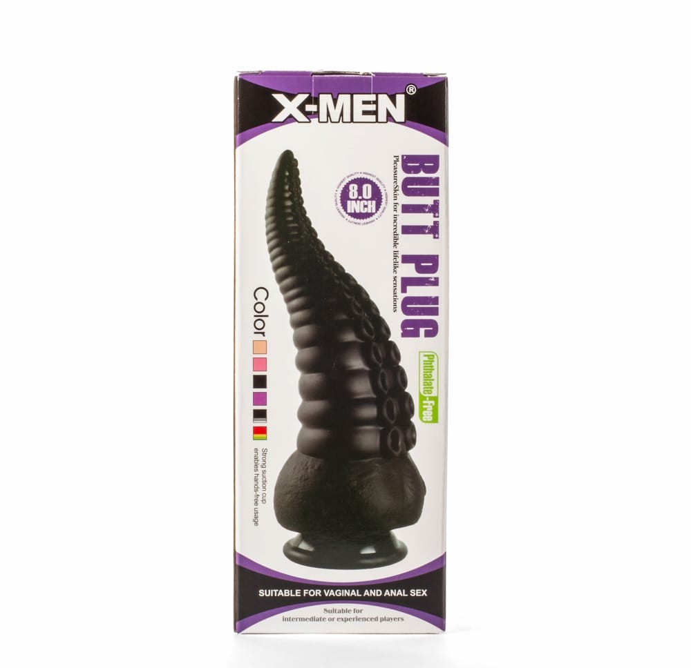 X-MEN - X-MEN 8" BUTT PLUG BLACK