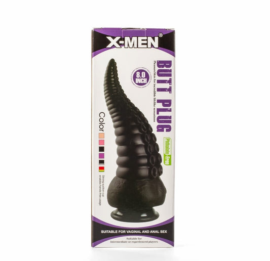 X-MEN - X-MEN 8" BUTT PLUG BLACK