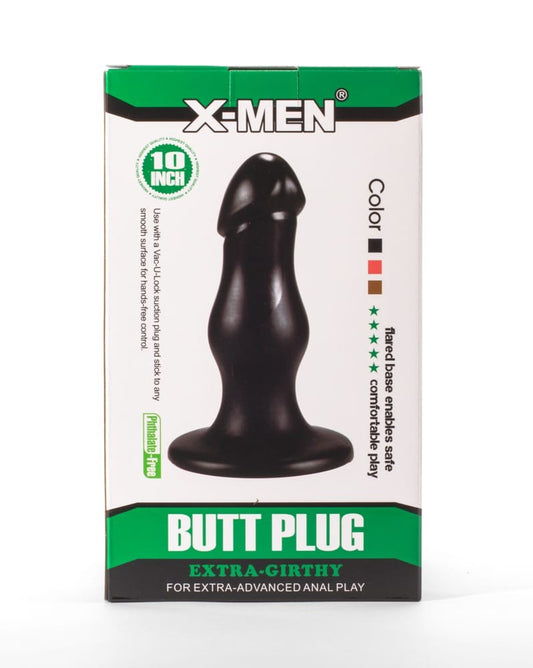 X-MEN - X-MEN 8.66" EXTRA GIRTHY BUTT PLUG BLACK II
