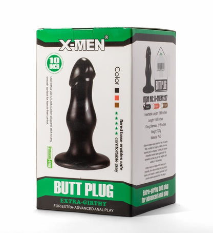 X-MEN - X-MEN 8.66" EXTRA GIRTHY BUTT PLUG BLACK II