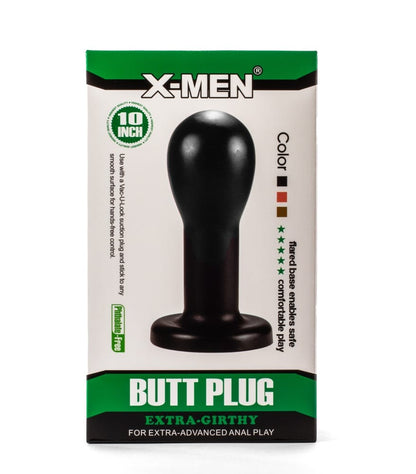 X-MEN - X-MEN 8.86 EXTRA GIRTHY BUTT PLUG BLACK