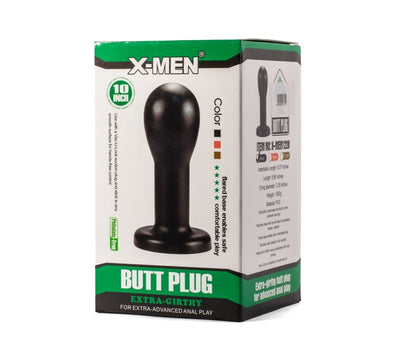 X-MEN - X-MEN 8.86 EXTRA GIRTHY BUTT PLUG BLACK