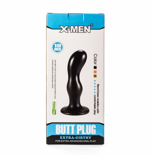 X-MEN - X-MEN 8.66" EXTRA GIRTHY BUTT PLUG BLACK II