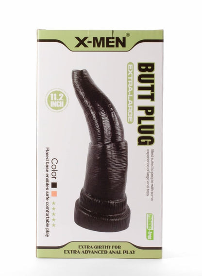 X-MEN - X-MEN 11.2" EXTRA LARGE BUTT PLUG BLACK