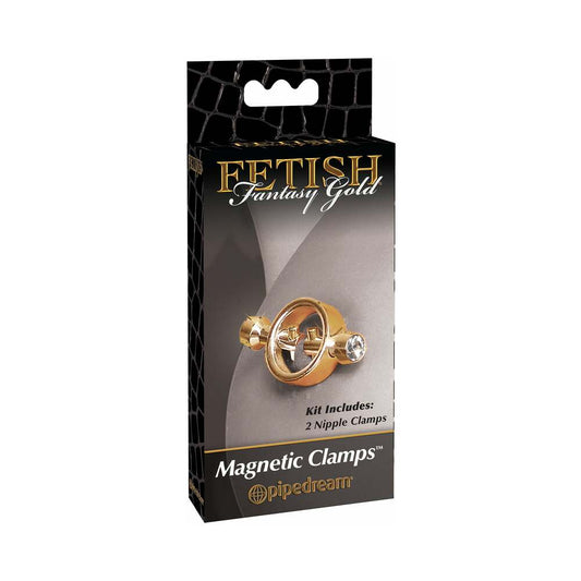 PIPEDREAM - FETISH FANTASY GOLD MAGNETIC NIPPLE CLAMPS GOLD