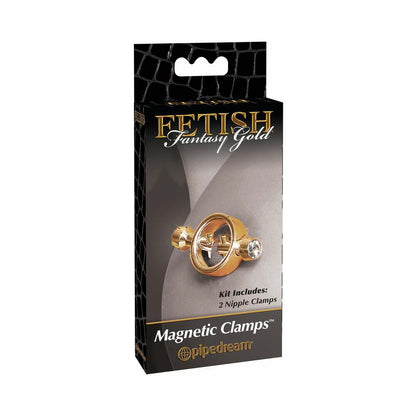 FETISH FANTASY GOLD MAGNETIC NIPPLE CLAMPS GOLD