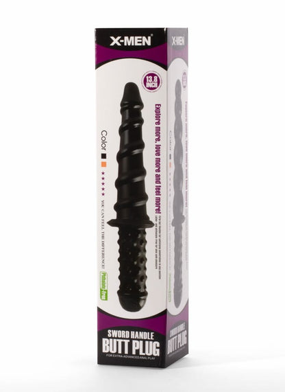 X-MEN - X-MEN 13.8" SWORD HANDLE BUTT PLUG BLACK I