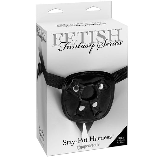 FETISH FANTASY SERIES ADJUSTABLE STAY-PUT HARNESS BLACK