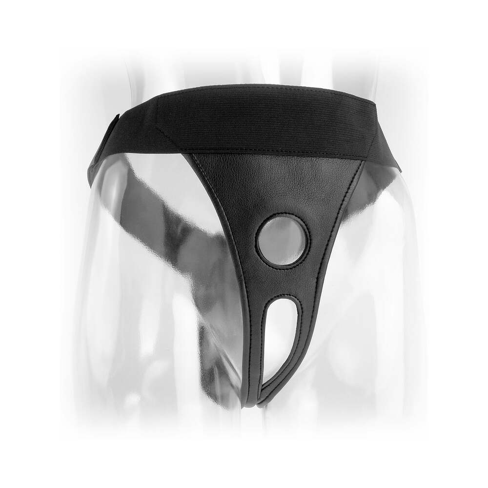 FETISH FANTASY SERIES VELCRO CROTCHLESS HARNESS BLACK