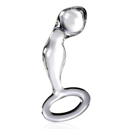 ICICLES NO. 46 GLASS PROSTATE MASSAGER 3.5 IN. CLEAR