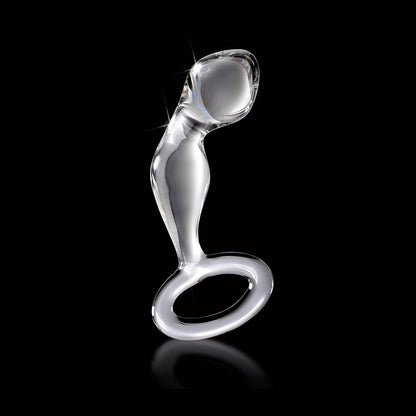 ICICLES NO. 46 GLASS PROSTATE MASSAGER 3.5 IN. CLEAR