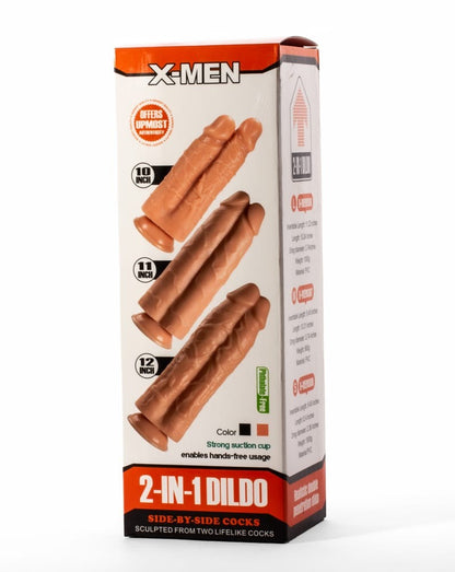 X-MEN - X-MEN 11" 2-IN-1 DILDO FLESH