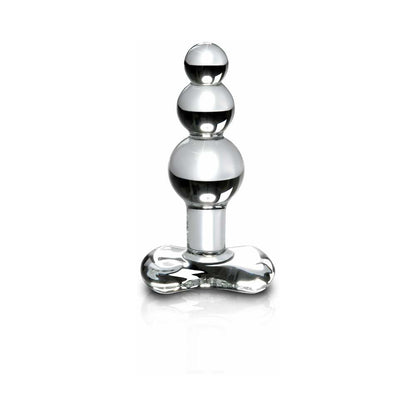 ICICLES NO. 47 BEADED 4 IN. GLASS ANAL PLUG CLEAR