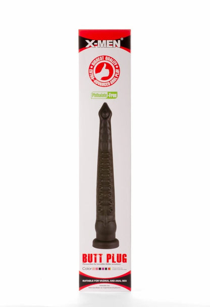 OUTLET - X-MEN 23.23" BUTT PLUG PVC BLACK