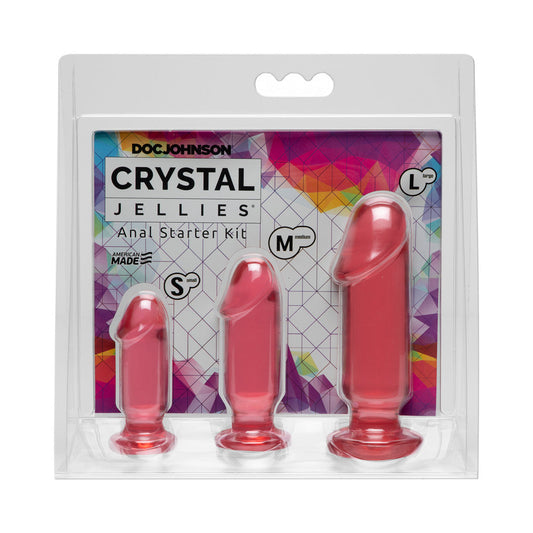 DOC JOHNSON - CRYSTAL JELLIES  ANAL STARTER KIT