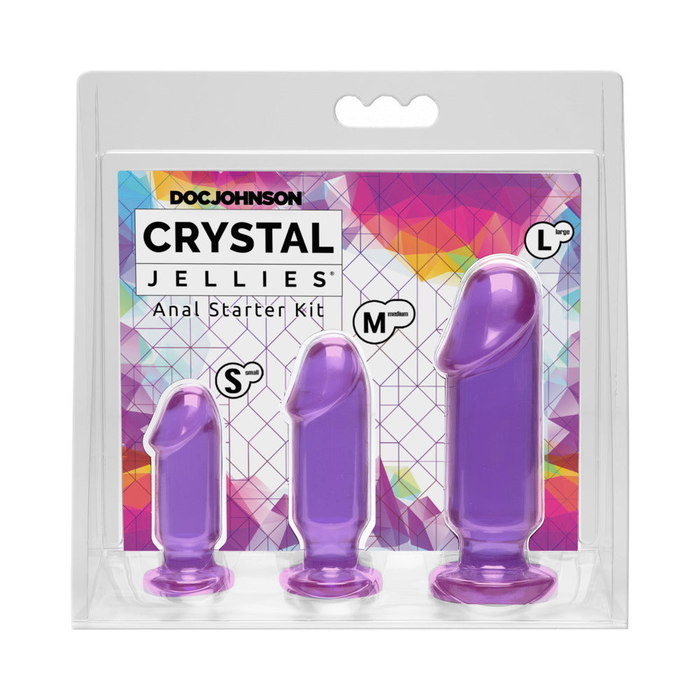 DOC JOHNSON - CRYSTAL JELLIES  ANAL STARTER KIT