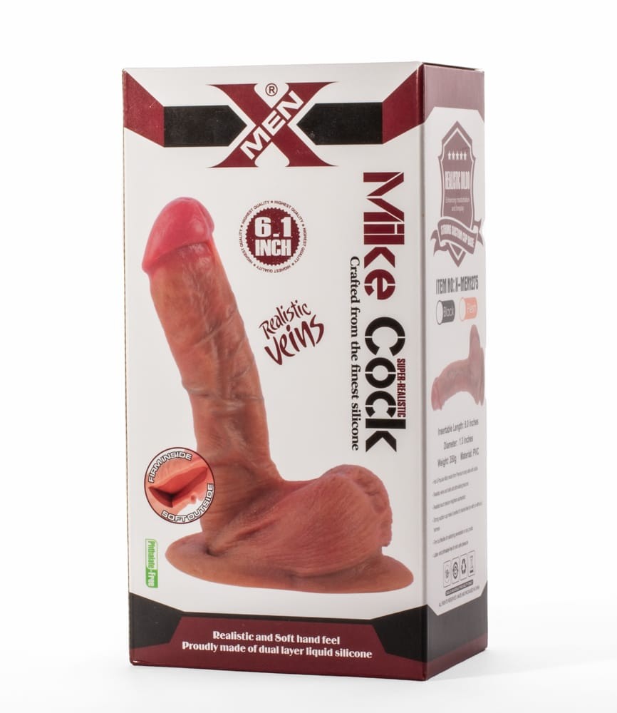OUTLET - X-MEN MIKE 6.1" COCK TAN BROWN