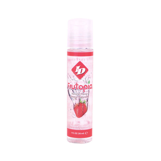 ID LUBRICANTS - ID FRUTOPIA STRAWBERRY FLAVORED LUBRICANT 1 FL OZ POCKET BOTTLE
