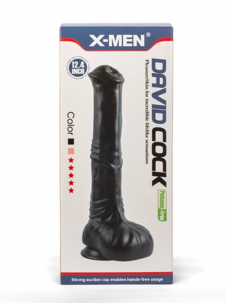 X-MEN - X-MEN DAVID 12.4" COCK BLACK