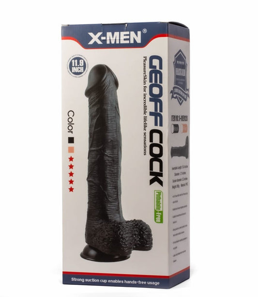 X-MEN - X-MEN GEOFF 11.9" COCK BLACK
