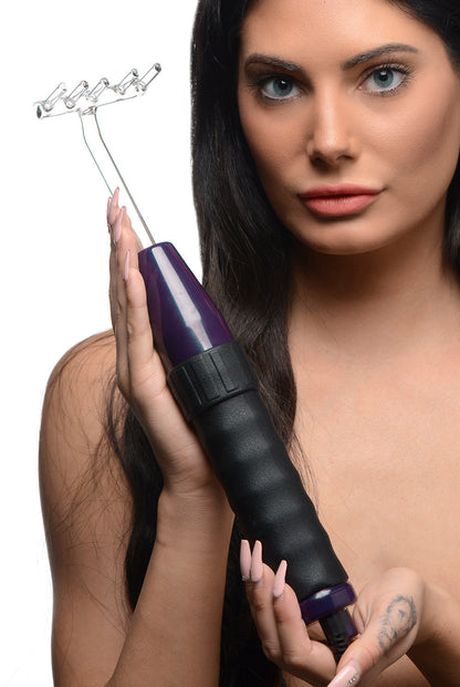 XR BRANDS - ZEUS DELUXE EDITION TWILIGHT VIOLET WAND WITH 5 ATTACHMENTS