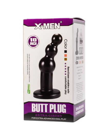 X-MEN - X-MEN 10.63" EXTRA GIRTHY BUTT PLUG BLACK