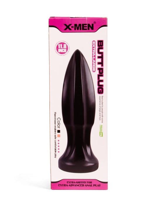 X-MEN - X-MEN 11.8 INCH BUTT PLUG BLACK