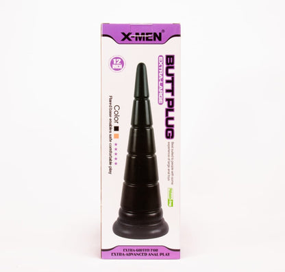 X-MEN - X-MEN 12 INCH BUTT PLUG BLACK