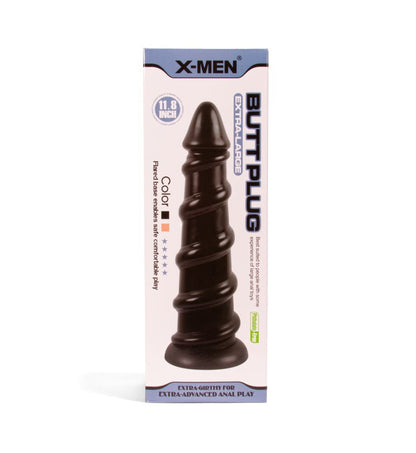 X-MEN - X-MEN 11.8 INCH BUTT PLUG BLACK_B0O50_4