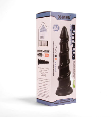 X-MEN - X-MEN 11.8 INCH BUTT PLUG BLACK_B0O50_4